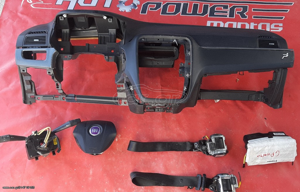 FIAT GRANDE PUNTO 2005-2012 SET ΑΕΡΟΣΑΚΟΙ (ΤΑΜΠΛΟ- ΑΕΡΟΣΑΚΟΣ ΟΔΗΓΟΥ-ΣΥΝΟΔΗΓΟΥ – ΤΑΙΝΙΑ ΤΙΜΟΝΙΟΥ ΜΕ ΦΛΑΣΙΕΡΑ- ΖΩΝΕΣ) (ME AEΡΟΣΑΚΟ ΤΙΜΟΝΙΟΥ ΜΕ ΚΟΚΚΙΝΟ Η ΜΟΒ ΣΗΜΑ )