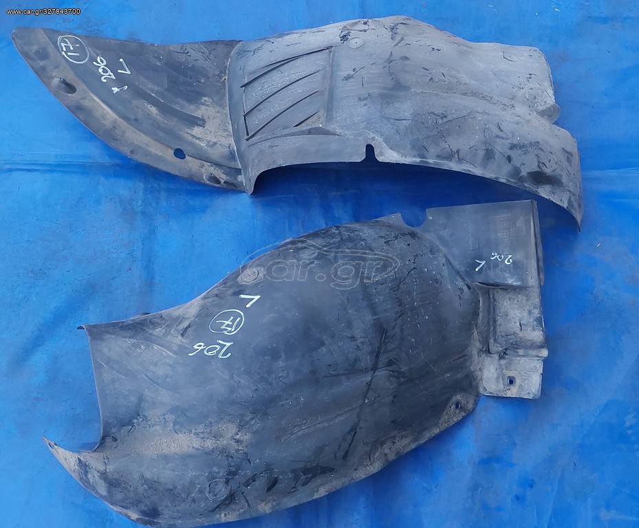 PEUGEOT 206 2002-2009 ΘΟΛΟΣ ΠΛΑΣΤΙΚΟΣ ΕΜΠΡΟΣ ΑΡΙΣΤΕΡΟΣ-ΔΕΞΙΟΣ (πίσω κομμάτι) (Ο ΑΡΙΣΤΕΡΟΣ ΕΧΕΙ ΠΟΥΛΗΘΕΙ)
