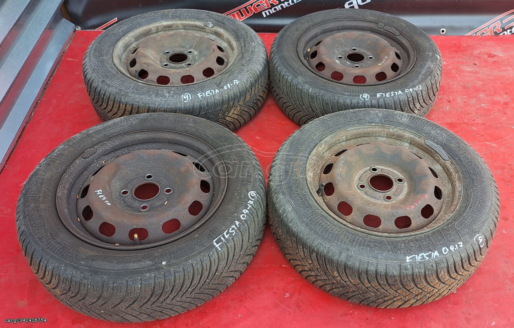 FORD FIESTA 2008-2017 ΖΑΝΤΟΛΑΣΤΙΧΑ ΣΙΔΕΡΕΝΙΑ 15” 195Χ60Χ15 (2 ΤΕΜΑΧΙΑ ΔΙΑΘΕΣΙΜΑ ) (ΛΑΣΤΙΧΟ 45η ΕΒΔΟΜΑΔΑ ΤΟΥ 2021) A2*