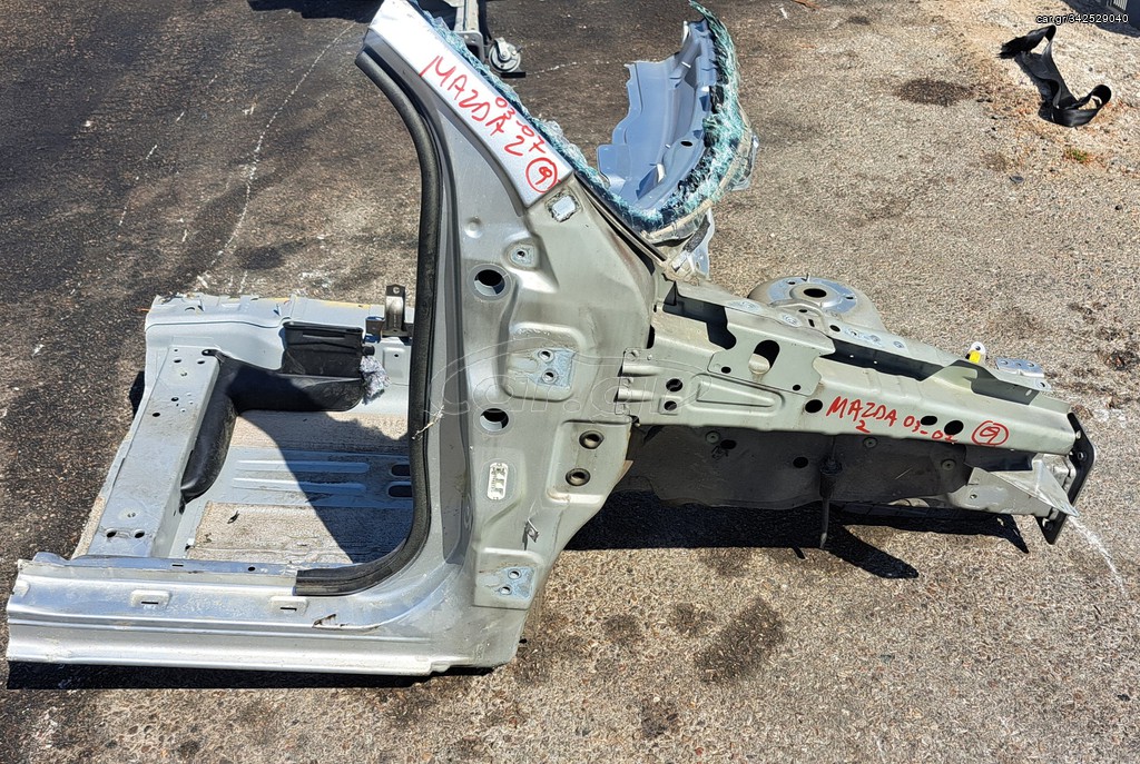 MAZDA 2 2003-2007 ΚΟΛΩΝΑ ΕΜΠΡΟΣ ΔΕΞΙΑ ΜΕ ΚΟΜΜΑΤΙ ΜΑΣΠΙΕ ΚΑΙ ΣΑΣΙ Α2*