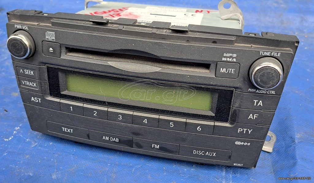 TOYOTA AVENSIS 2009-2013 ΡΑΔΙΟ -CD 86120-05140 ,8612005140