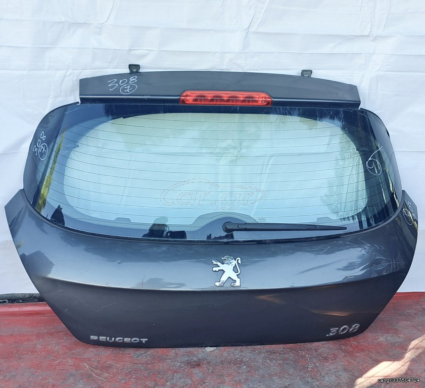 PEUGEOT 308 2008-2013 ΤΖΑΜΟΠΟΡΤΑ ΠΙΣΩ Α2*