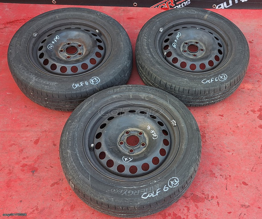 VW GOLF 6 2008-2013 ΖΑΝΤΟΛΑΣΤΙΧΑ ΣΙΔΕΡΕΝΙΑ 15” 185x65x15 (3 ΤΕΜΑΧΙΑ)