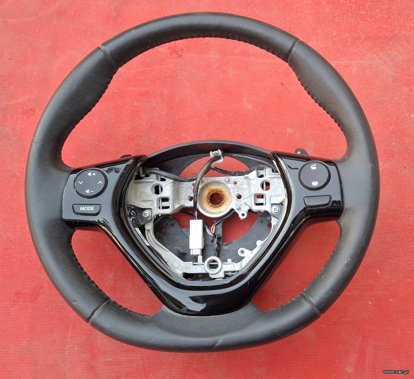TOYOTA AYGO/CITROEN C1/PEUGEOT 108 2014-2022 ΒΟΛΑΝ ΤΙΜΟΝΙΟΥ ΔΕΡΜΑΤΙΝΟ ΜΕ ΧΕΙΡΙΣΤΗΡΙΑ