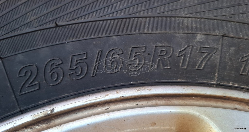 TOYOTA HILUX 2009-2015 ΖΑΝΤΟΛΑΣΤΙΧΑ ΑΛΟΥΜΙΝΙΟΥ 4ΑΔΑ 17″ 265×65×17 A2*