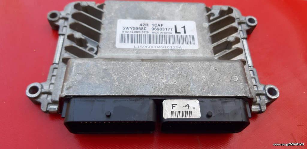 CHEVROLET AVEO 2008-2012 1200cc 16V B12D1 BENZINH ΕΓΚΕΦΑΛΟΣ ΜΗΧΑΝΗΣ (5WY5968C)