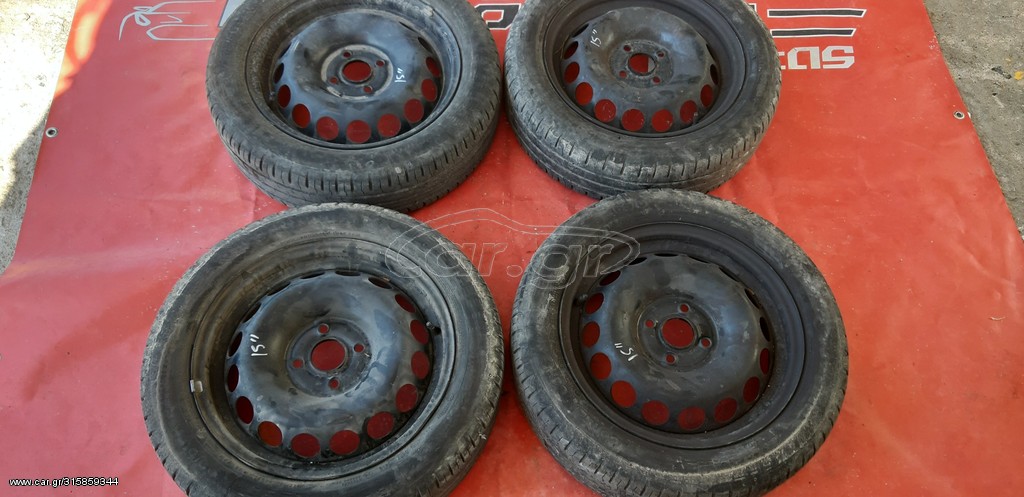 TOYOTA AYGO -CITROEN C1 - PEUGEOT 108 - PEUGEOT 107 2006-2021 ΖΑΝΤΟΛΑΣΤΙΧΑ ΣΙΔΕΡΕΝΙΑ 15'' ( 3 ΤΕΜΑΧΙΑ ΔΙΑΘΕΣΙΜΑ )