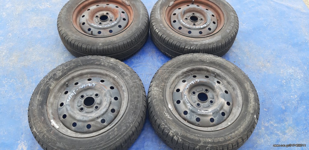 DAIHATSU SIRION -SUBARU JUSTY 2005-2012 ΖΑΝΤΟΛΑΣΤΙΧΑ ΣΙΔΕΡΕΝΙΑ 175/65/14 ( ΠΩΛΟΥΝΤΑΙ ΚΑΙ ΜΕΜΟΝΩΜΕΝΑ )(3 TEMAXIA)