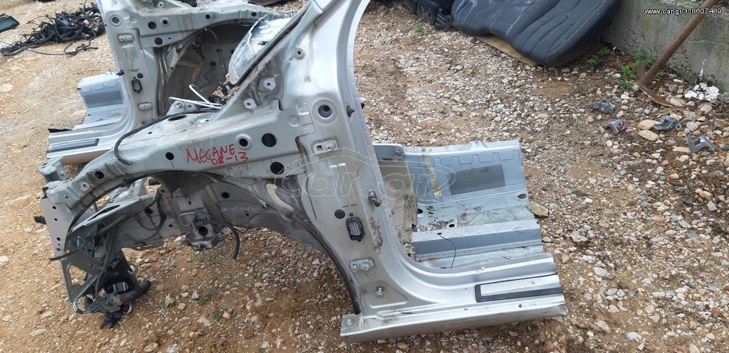 RENAULT MEGANE 2008-2014 ΚΟΛΩΝΑ ΕΜΠΡΟΣ ΑΡΙΣΤΕΡΗ-ΔΕΞΙΑ ΜΕ ΚΟΜΜΑΤΙ ΜΑΣΠΙΕ / ΣΑΣΙ ΕΜΠΡΟΣ ΑΡΙΣΤΕΡΟ -ΔΕΞΙΟ