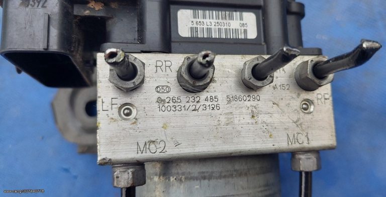 FIAT PUNTO , FIAT GRANDE PUNTO, FIAT PUNTO EVO 2005-2012 ΜΟΝΑΔΑ ABS 51860290 , 0265232485