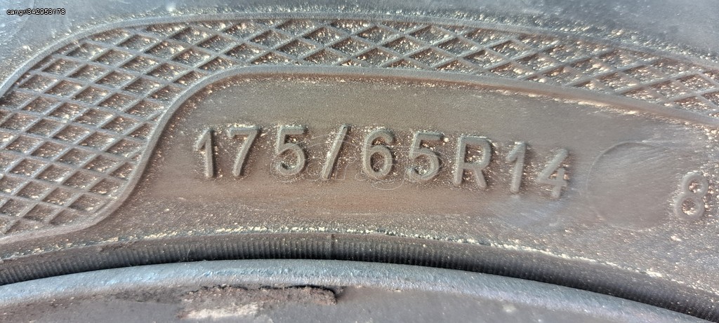 MITSUBISHI COLT 2005-2008 ΖΑΝΤΟΛΑΣΤΙΧΑ ΣΙΔΕΡΕΝΙΑ 14'' 175Χ65Χ14 (3 ΤΕΜΑΧΙΑ ΔΙΑΘΕΣΙΜΑ ) A2*