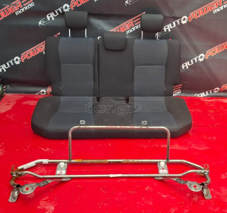 TOYOTA YARIS 2011-2017 ΚΑΘΙΣΜΑΤΑ ΠΙΣΩ ΜΕ ΒΑΣΕΙΣ & ΠΛΑΙΝΑ ΚΑΛΥΜΜΑΤΑ (ΥΒΡΙΔΙΚΟ) Α1*
