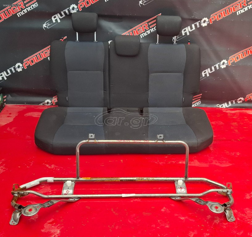 TOYOTA YARIS 2011-2017 ΚΑΘΙΣΜΑΤΑ ΠΙΣΩ ΜΕ ΒΑΣΕΙΣ & ΠΛΑΙΝΑ ΚΑΛΥΜΜΑΤΑ (ΥΒΡΙΔΙΚΟ) Α1*