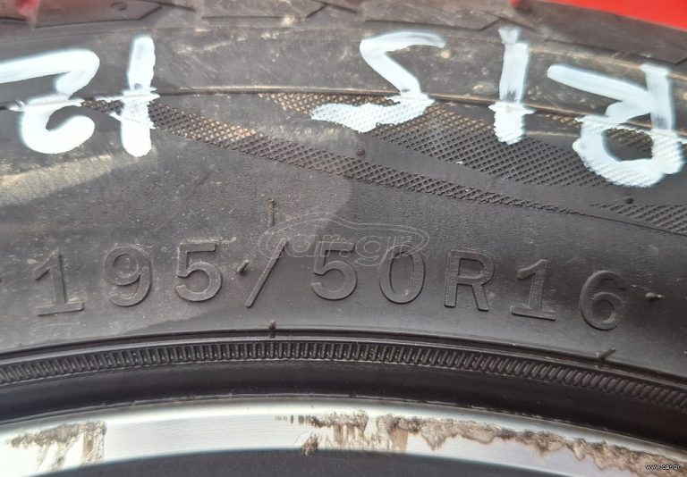 TOYOTA YARIS 2012-2020 ΖΑΝΤΟΛΑΣΤΙΧΑ ΑΛΟΥΜΙΝΙΟΥ 16'' 4ΑΔΑ 195×50×16 (ΜΕ ΛΑΣΤΙΧΟ 01 ΕΒΔ. 2025) A2*