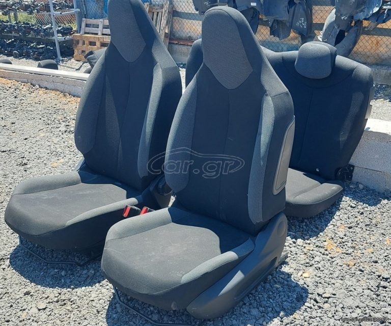 TOYOTA AYGO 2014 -2020 5πορτο SET ΚΑΘΙΣΜΑΤΑ ΕΜΠΡΟΣ -ΠΙΣΩ(ΜΑΥΡΑ) / AEΡΟΣΑΚΟΙ ΚΑΘΙΣΜΑΤΩΝ /ΚΛΕΙΣΤΡΑ ΖΩΝΗΣ ΑΡΙΣΤΕΡΟ -ΔΕΞΙΟ (ΤΑ ΠΙΣΩ ΚΑΘΙΣΜΑΤΑ ΕΧΟΥΝ ΠΟΥΛΗΘΕΙ)