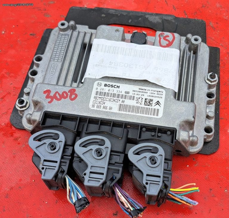Peugeot 3008-5008, Citroen , Peugeot 1.6 HDI ECU ΕΓΚΕΦΑΛΟΣ ΜΗΧΑΝΗΣ 9666986680,0281013334 1.6 HDI ECU