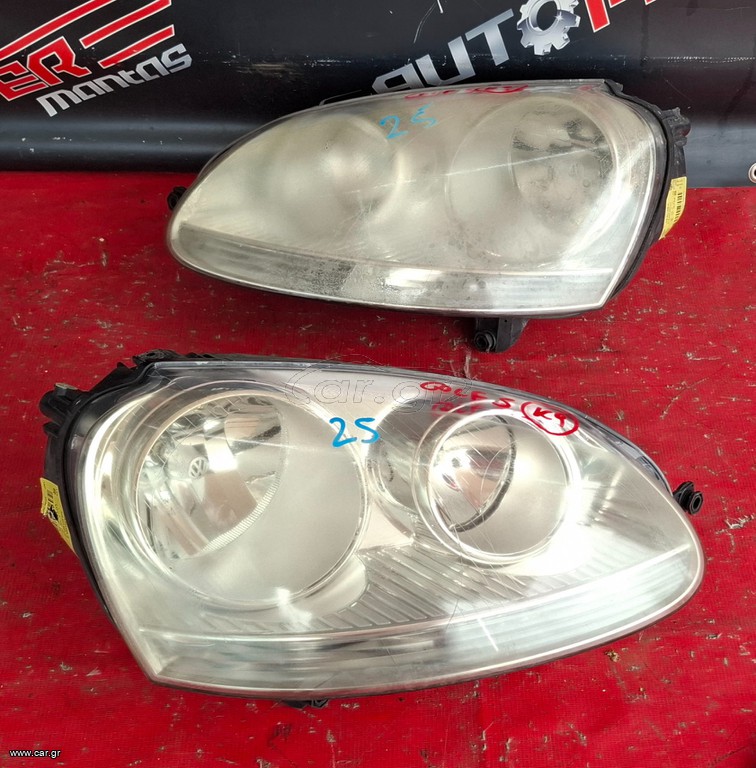 VW GOLF 5 2004-2008 ΦΑΝΑΡΙ ΕΜΠΡΟΣ ΑΡΙΣΤΕΡΟ-ΔΕΞΙΟ (ΧΡΩΜΙΟ) A2*