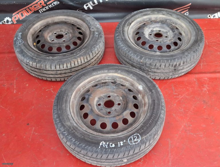 TOYOTA AYGO/CITROEN C1/PEUGEOT 108 2014-2022 ΖΑΝΤΕΣ ΣΙΔΕΡΕΝΙΕΣ 165Χ65Χ14 (3 ΤΕΜΑΧΙΑ) Α2*
